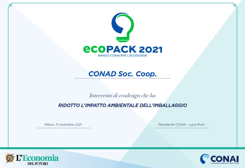 Prosegue l'impegno di Conad per la sostenibilità nei prodotti a marchio