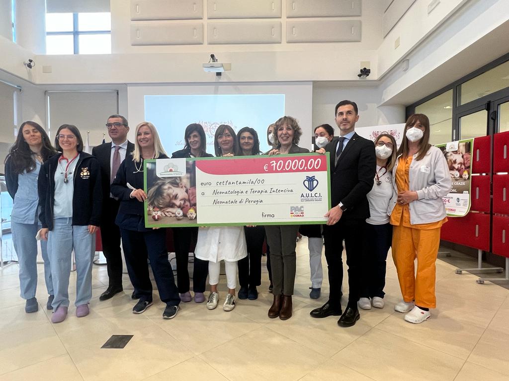 Green Retail  - Pac 2000A Conad dona 70.000 euro per allestire la prima terapia intensiva pediatrica in Umbria 