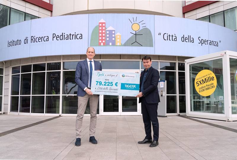 Green Retail  - Tigotà dona 79 mila euro a Città della Speranza con le “Green Box” 