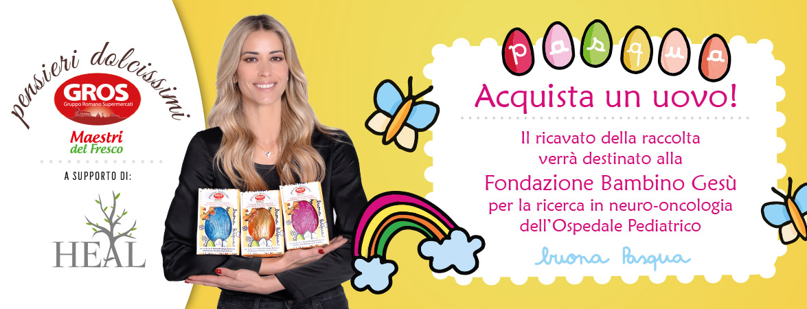 Gros Maestri del Fresco insieme a Fondazione Heal per sostenere la ricerca scientifica della Fondazione dell’Ospedale Bambino Gesù di Roma