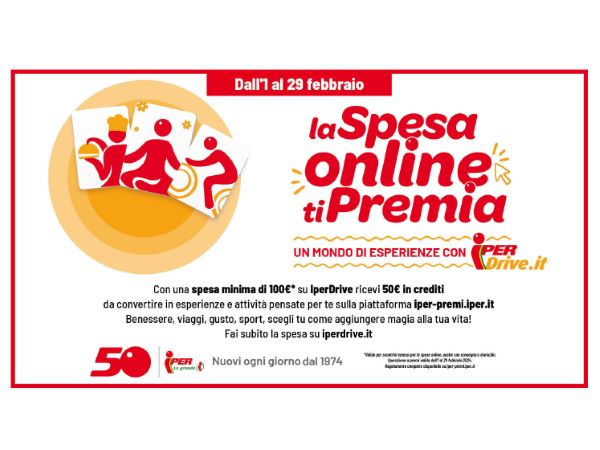 Iper La grande i lancia il concorso “La spesa online che ti premia”