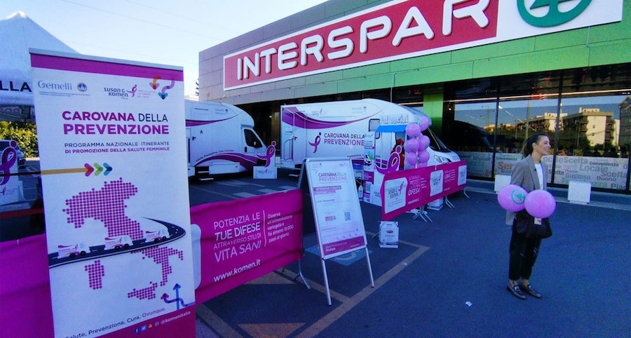 Despar Centro-Sud con Komen Italia: torna la “carovana della prevenzione”