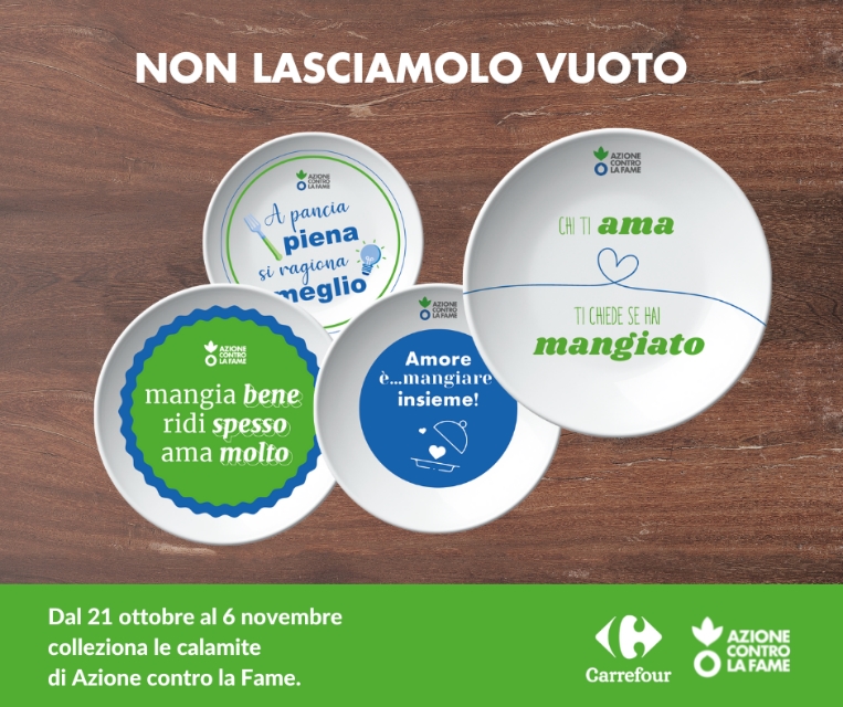 Carrefour Italia sostiene la campagna di Azione contro la Fame 
