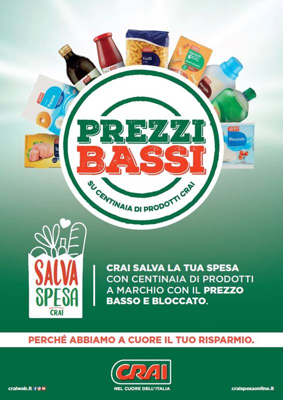 Al via Salva Spesa di Crai, continua l'impegno del gruppo per aiutare le famiglie