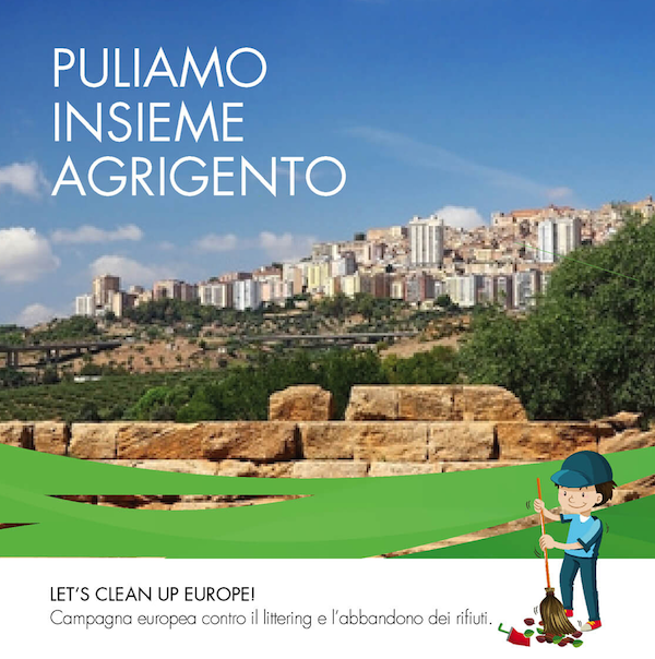 La campagna “Let’s Clean Up Europe” nella Valle dei Templi di Agrigento