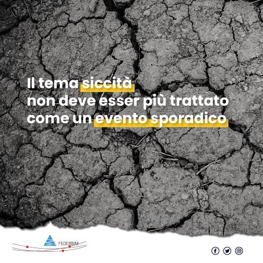 Ambiente, Pederzolli (Federbim): il tema siccità non deve esser più trattato come evento sporadico o eccezionale