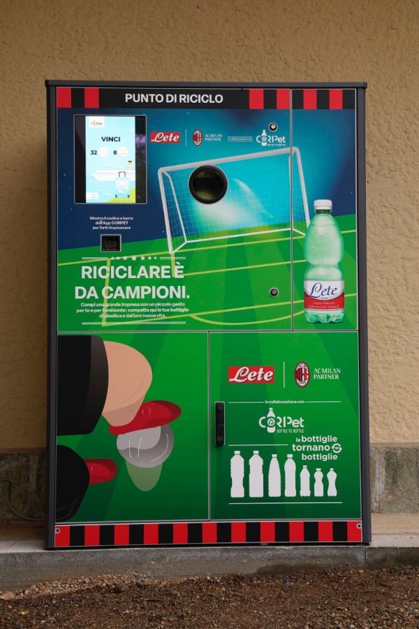 Coripet con Acqua Lete e AC Milan, insieme per un nuovo progetto di sostenibilità ambientale
